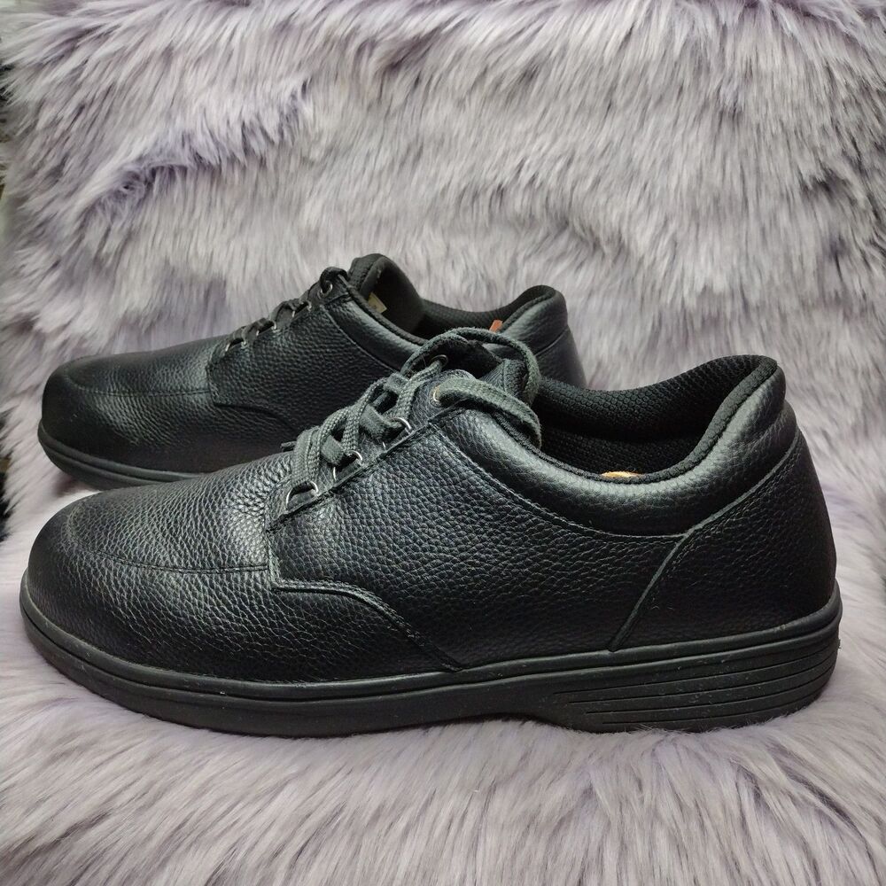Orthofeet Avery Island Shoes Mens Size 13 M & 2E Wide Black Leather Comfort 410